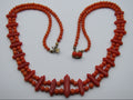 Antique Natural Undyed Orange Coral Necklace - Kingdom of Antique Arts