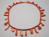 antique coral, natural coral, undyed coral, momo salmon coral, Italian coral, pacific coral, Sardinian Coral, sea coral, Mediterranean coral, Mediterranean necklace, Mediterranean chain, coral necklace, Mediterranean momo coral, handcarved coral, momo coral, salmon coral, Gold 14 Karat, Gold 18 Karat