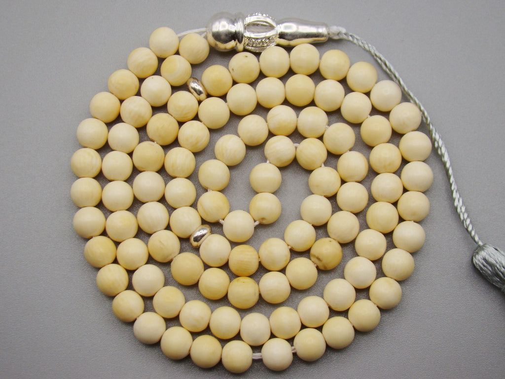 Antique Natural Elephant Ivory Rosary Beads - Kingdom of Antique Arts