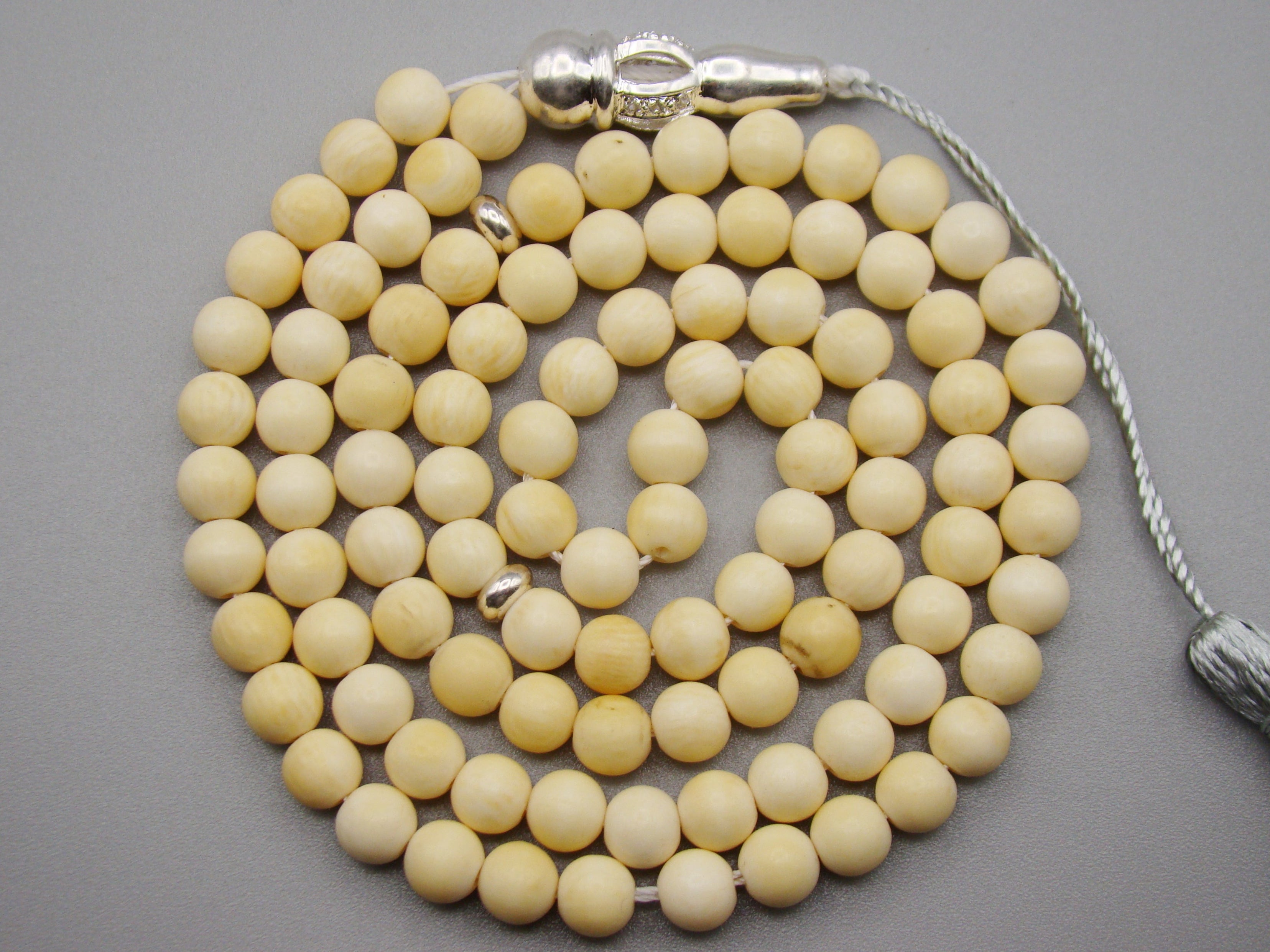 Antique Natural Elephant Ivory Rosary Beads - Kingdom of Antique Arts