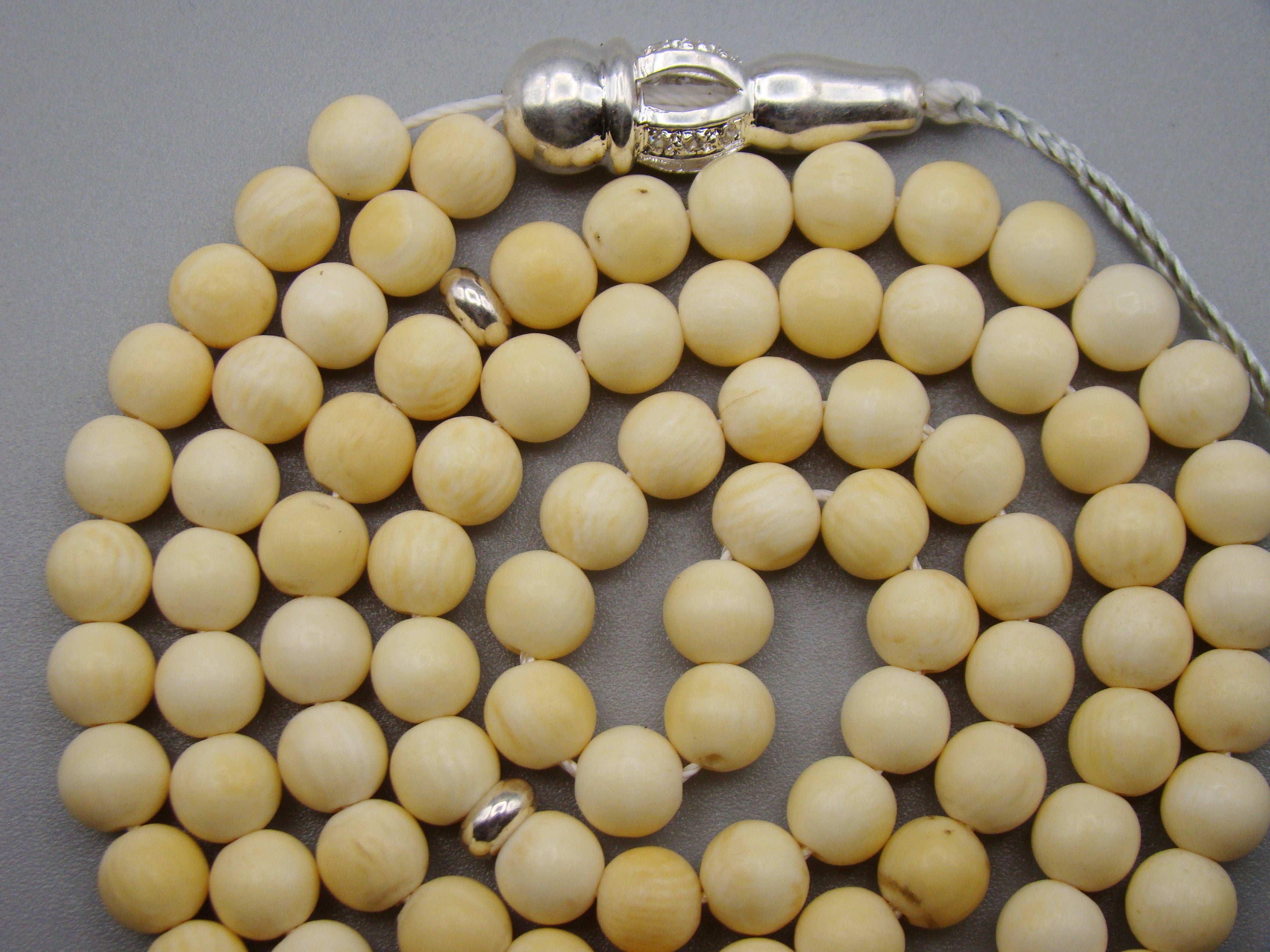 Antique Natural Elephant Ivory Rosary Beads - Kingdom of Antique Arts