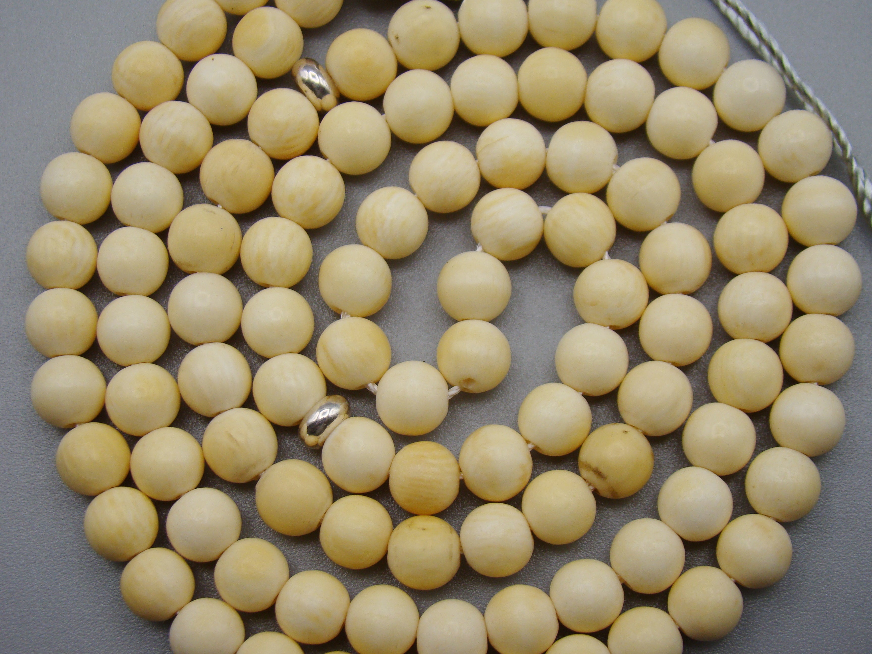 Antique Natural Elephant Ivory Rosary Beads - Kingdom of Antique Arts