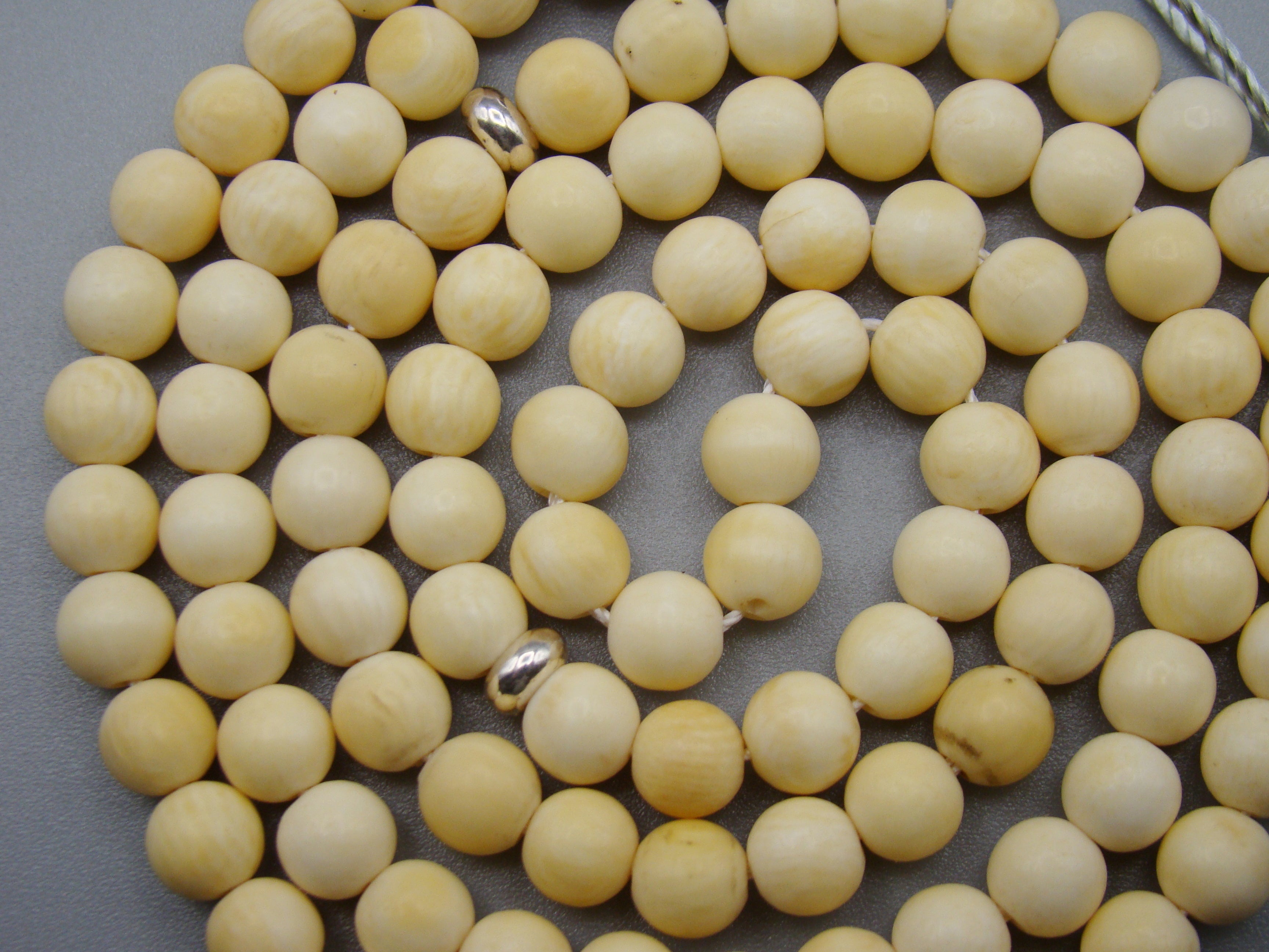 Antique Natural Elephant Ivory Rosary Beads - Kingdom of Antique Arts