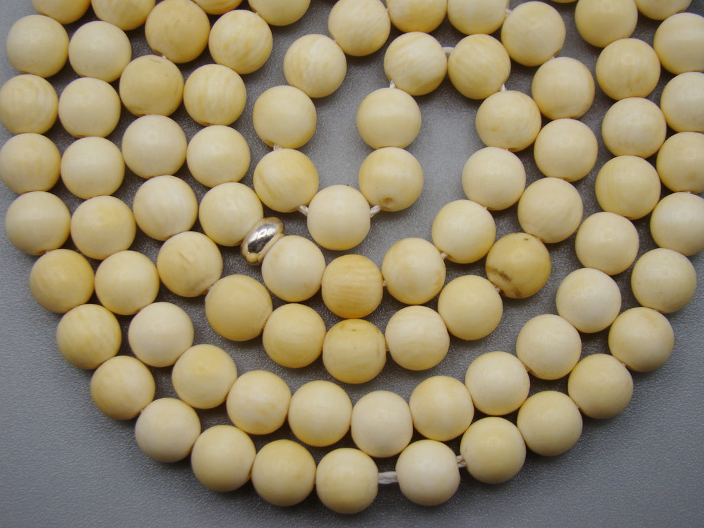 Antique Natural Elephant Ivory Rosary Beads - Kingdom of Antique Arts