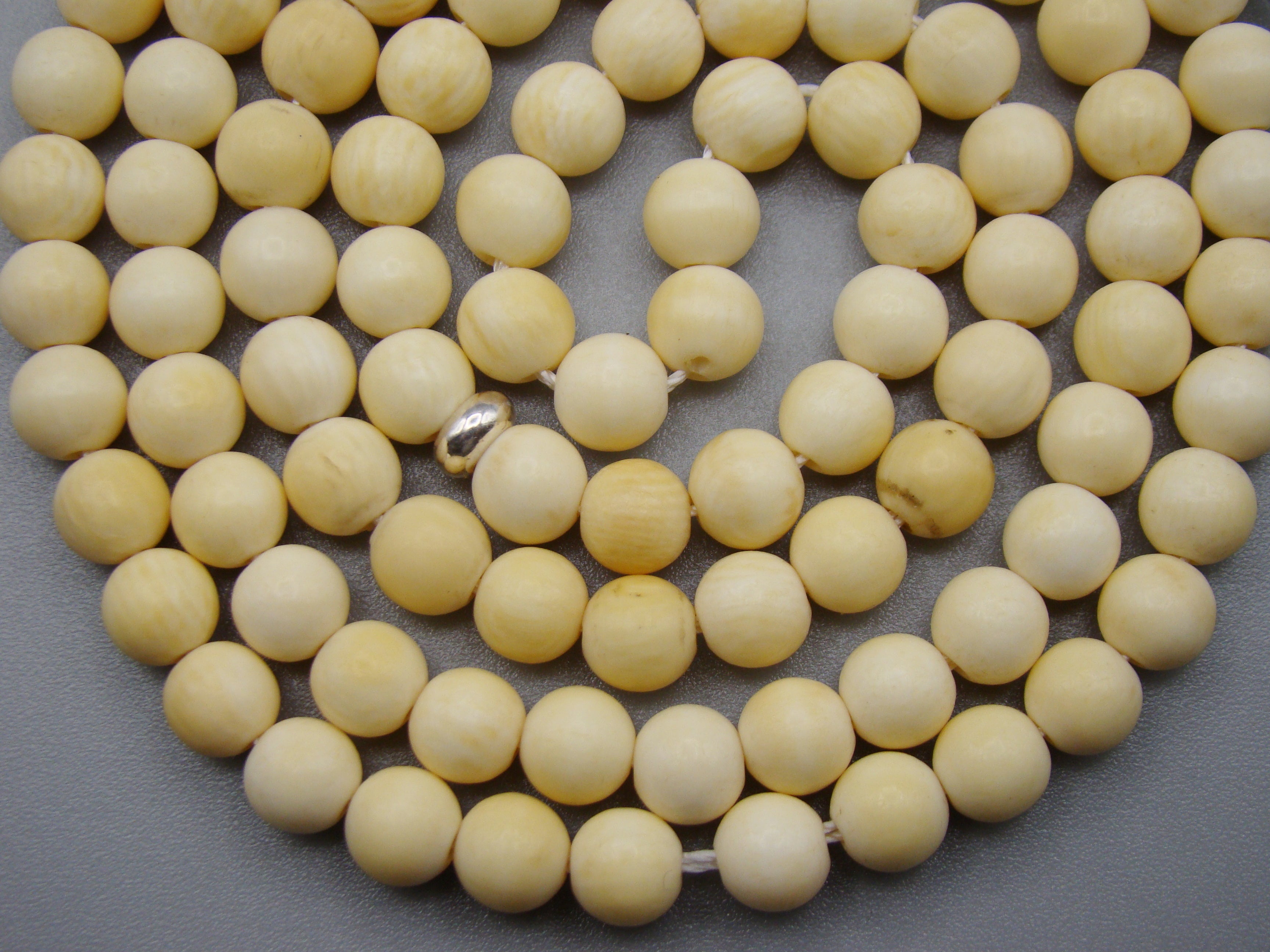 Antique Natural Elephant Ivory Rosary Beads - Kingdom of Antique Arts