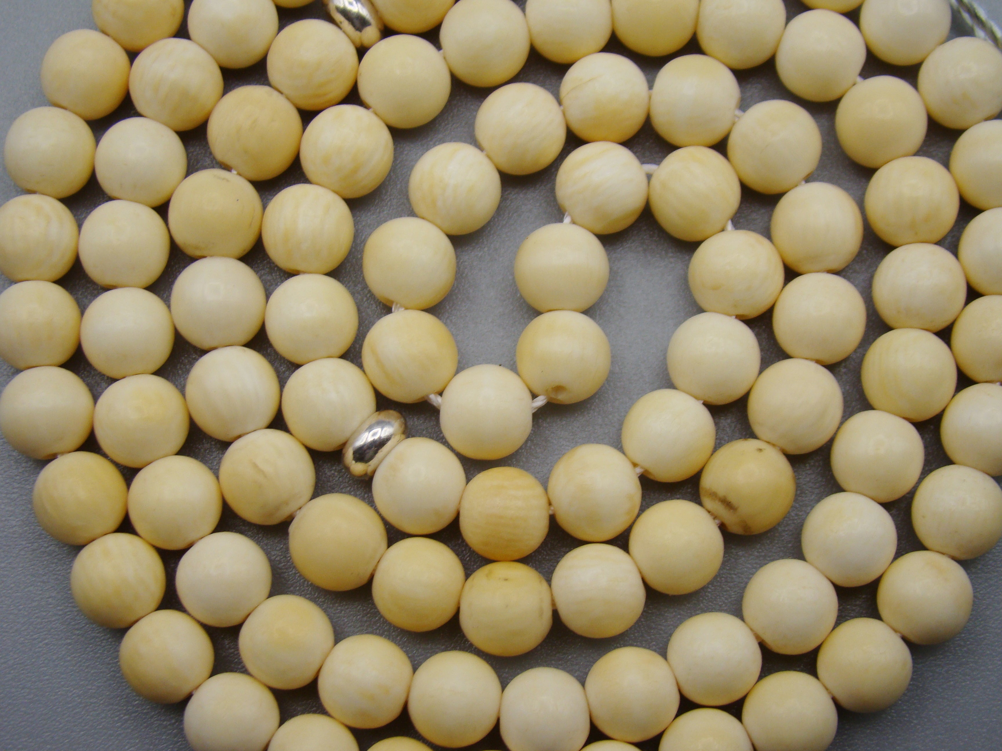 Antique Natural Elephant Ivory Rosary Beads - Kingdom of Antique Arts