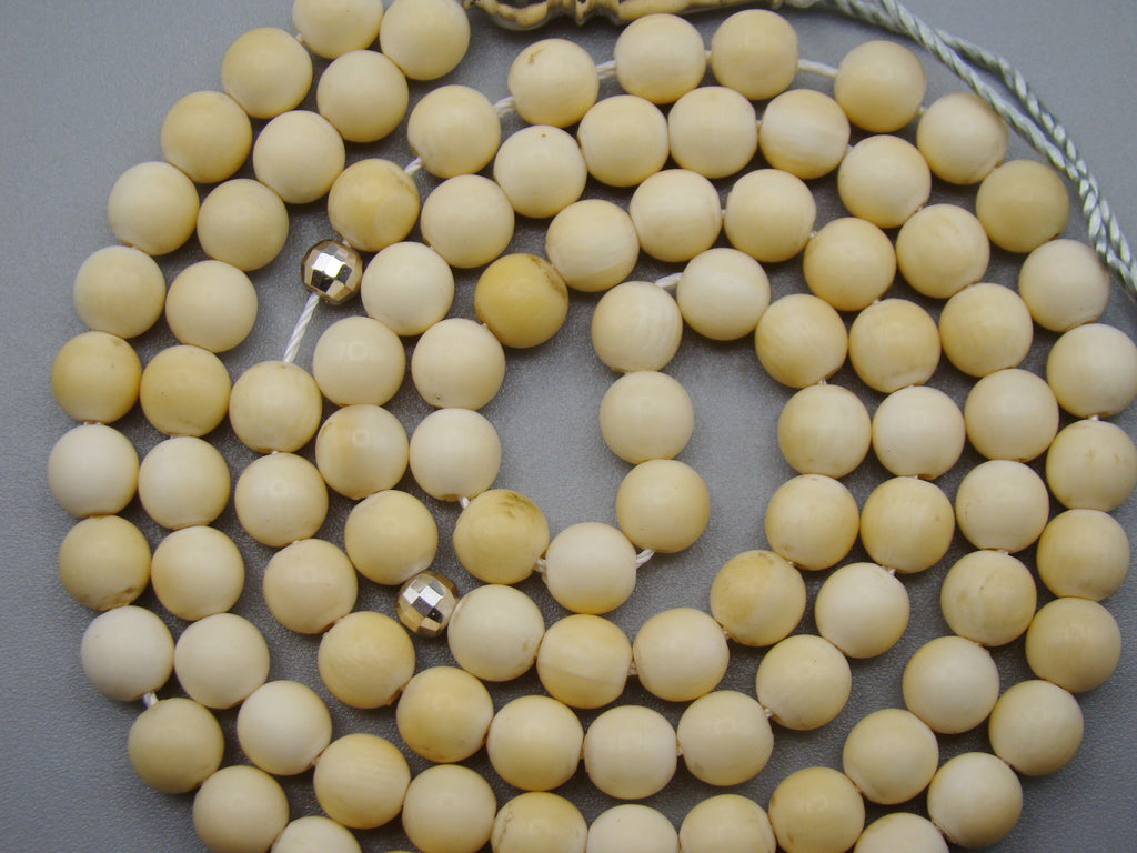 Antique Ivory, Natural Ivory, Mediterranean Ivory, handcarved Ivory, Asien Ivory, Elephant Ivory, Ivory Chain, Ivory necklace, Ivory Rosary, Rosary beads,  مسبحة, Masbaha, Muslim prayer beads, Sterling Silver