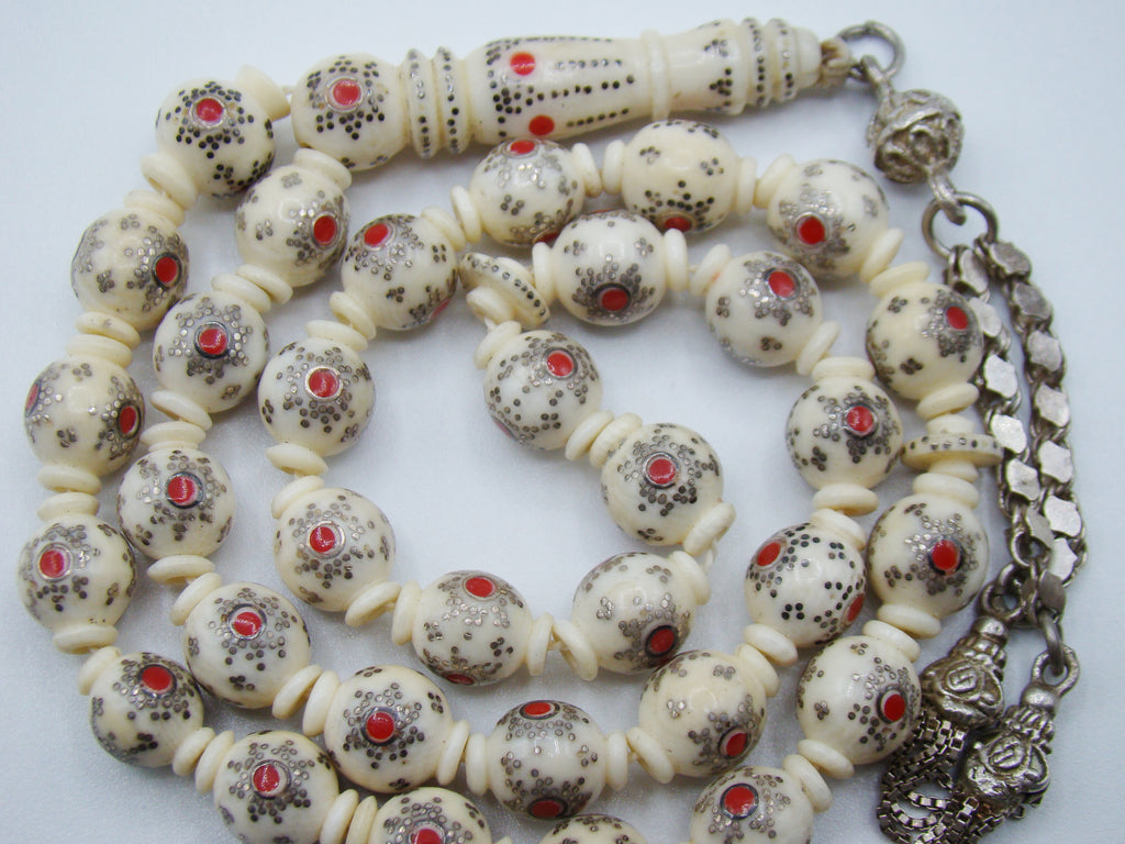 Antique Natural Elephant Ivory Rosary - Kingdom of Antique Arts