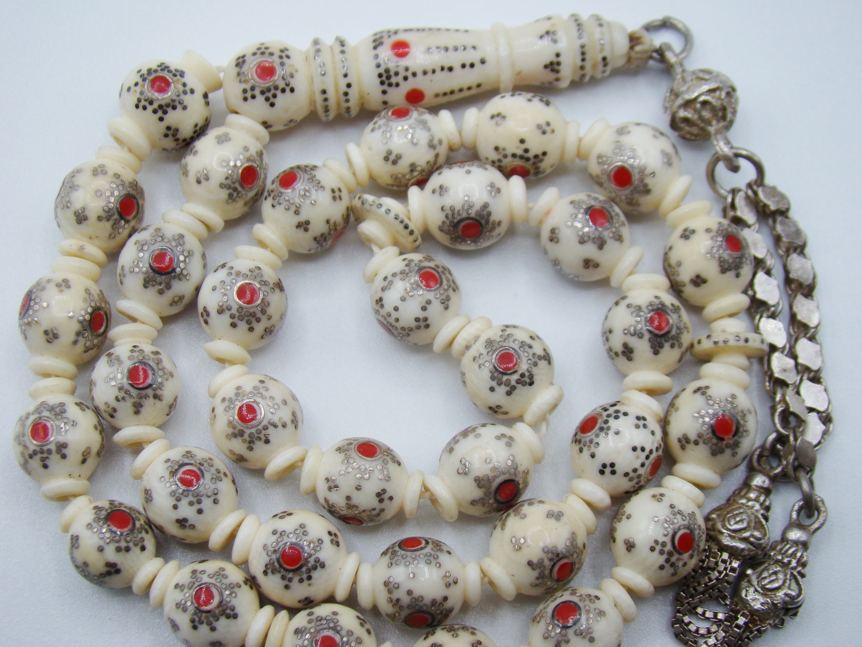Antique Natural Elephant Ivory Rosary - Kingdom of Antique Arts