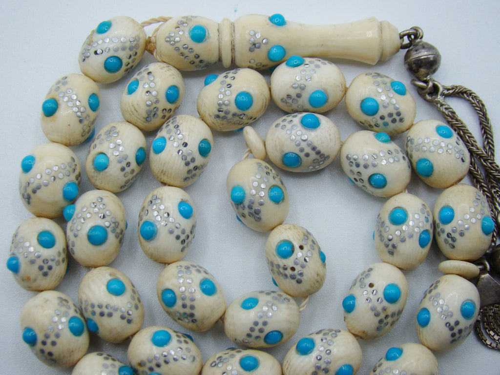 Antique Natural Elephant Ivory Rosary - Kingdom of Antique Arts