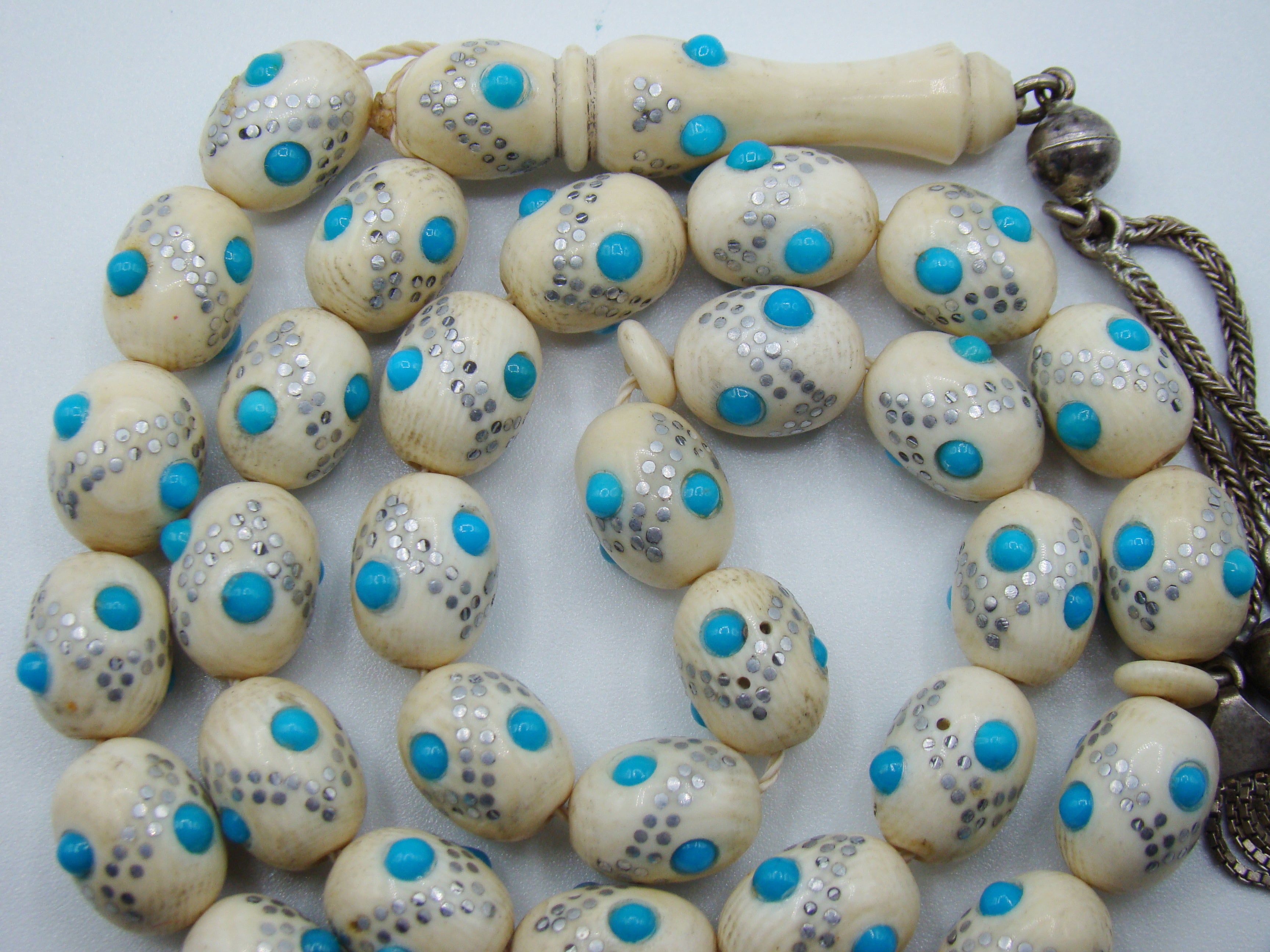 Antique Natural Elephant Ivory Rosary - Kingdom of Antique Arts
