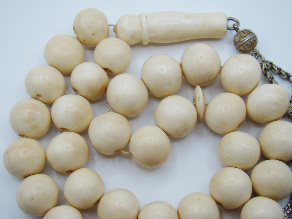 Antique Natural Elephant Ivory Rosary - Kingdom of Antique Arts