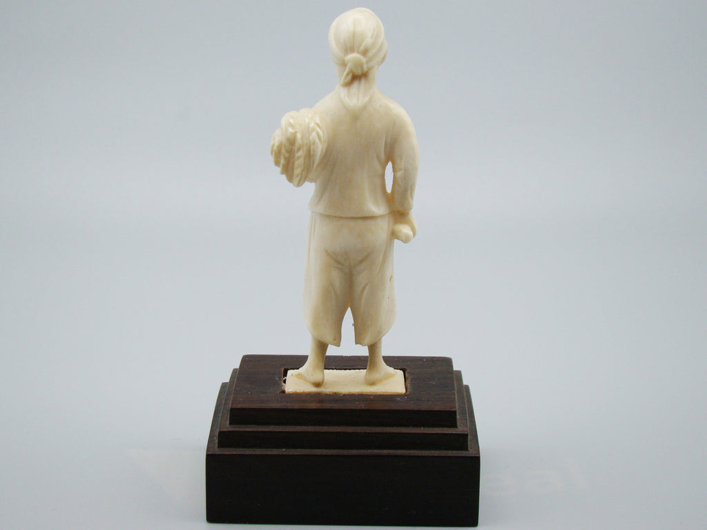 Antique Ivory, Natural Ivory, Ivory Figurine, Mediterranean Ivory, handcarved Ivory, Asien Ivory, Elephant Ivory