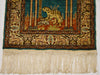 Detail Shot – Antique Hereke Silk Carpet, Tiger Motif, Fine Hand-Knotted Weave | Kingdom of Antique Arts
