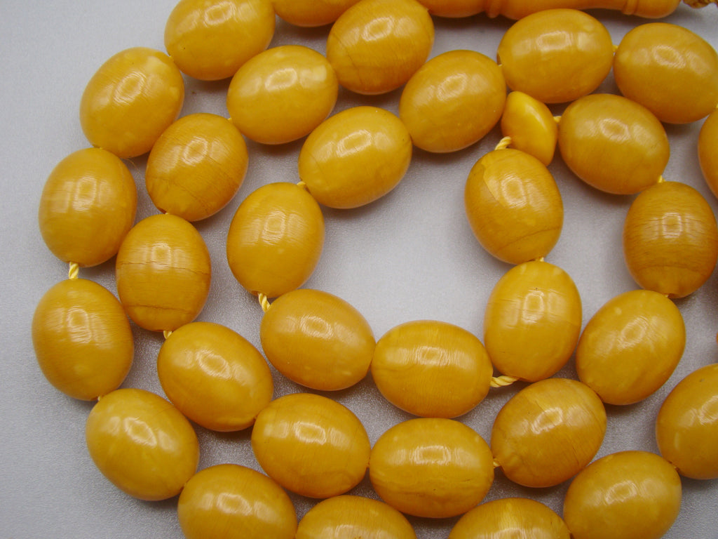 Antique Beautiful Bakelite Amber Rosary beads - Kingdom of Antique Arts