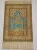 Tassels Detail – Antique Turkish Hereke Silk Wall Carpet, No Damage, Excellent Condition | Kingdom of Antique Arts

