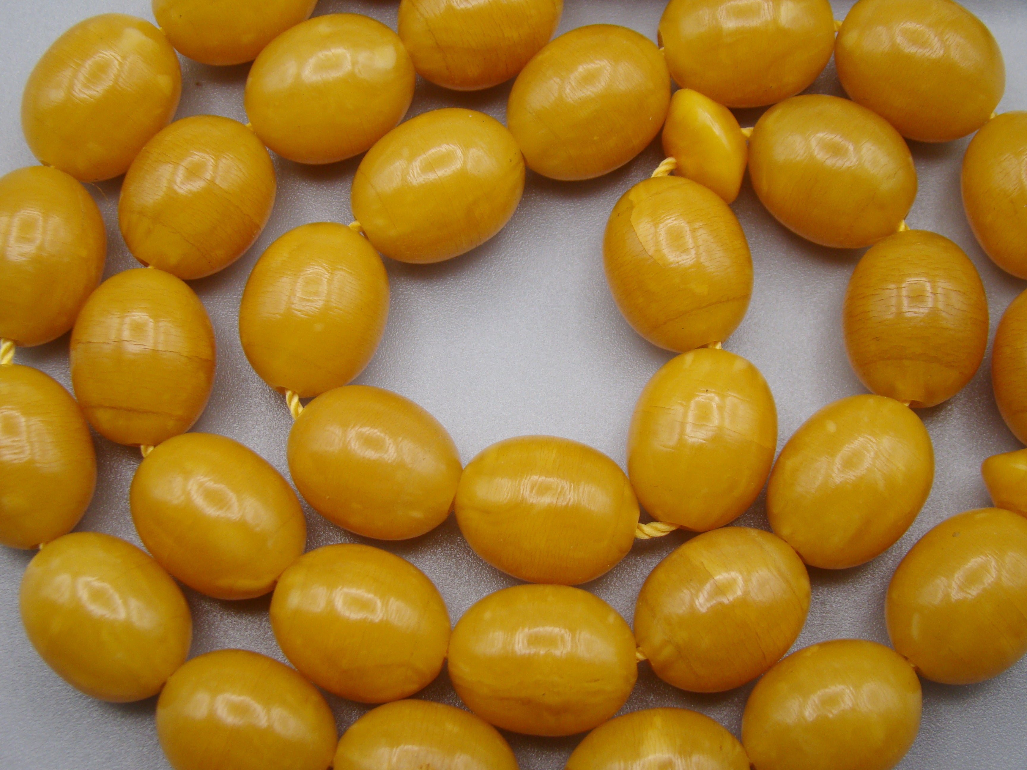 Antique Beautiful Bakelite Amber Rosary beads - Kingdom of Antique Arts