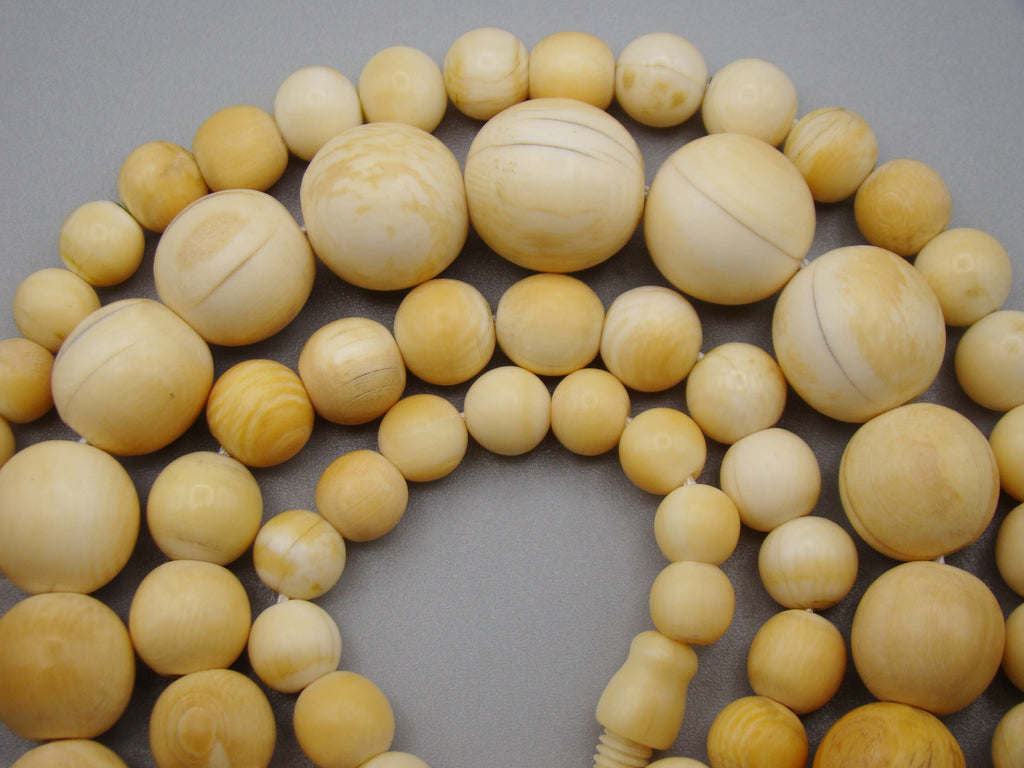 Antique Ivory, Natural Ivory, Ivory Necklace, Mediterranean Ivory, handcarved Ivory, Asien Ivory, Elephant Ivory, Ivory Chain