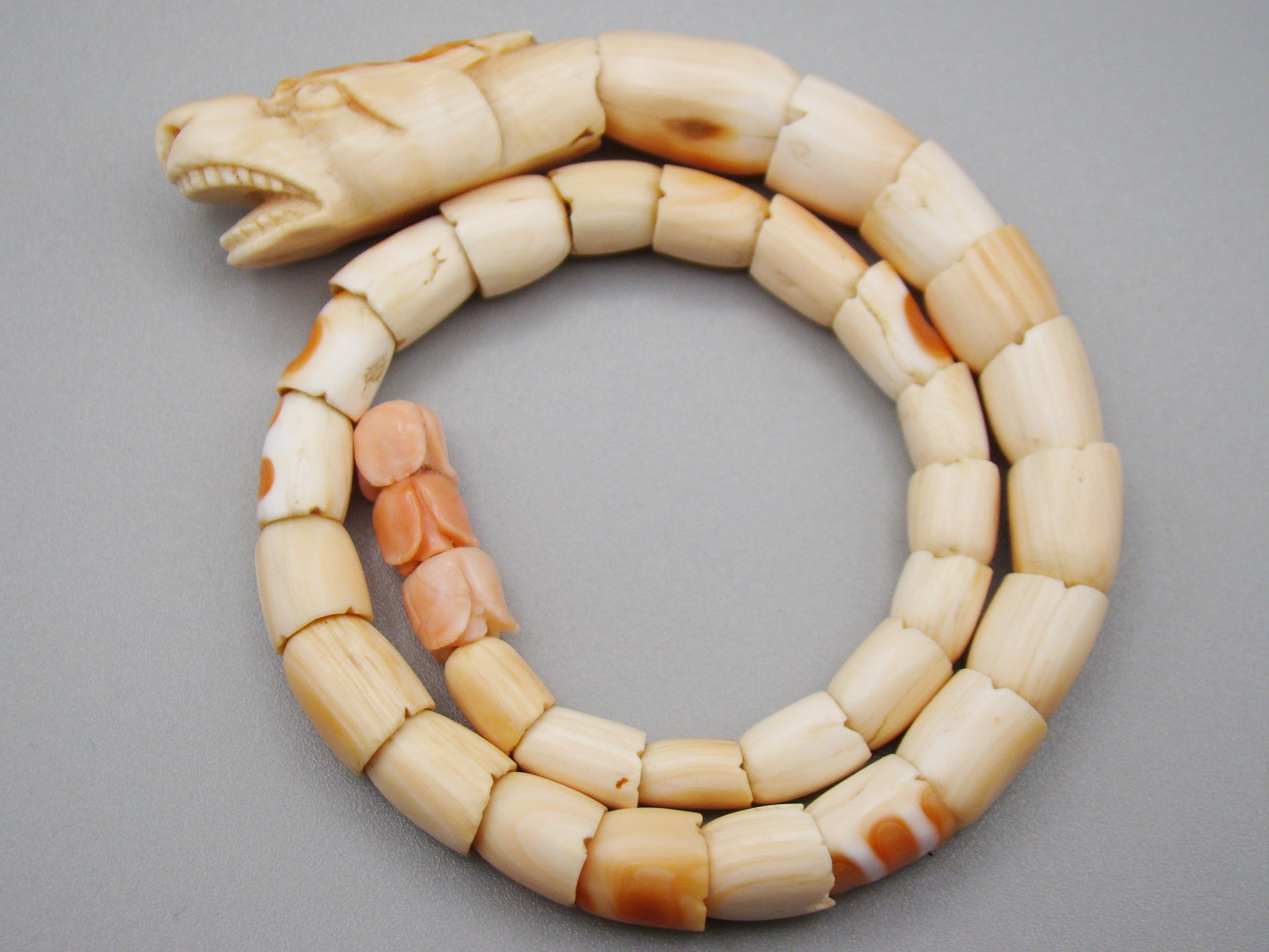 Antique Natural Undyed White Angel Skin Coral Bracelet - Kingdom of Antique Arts