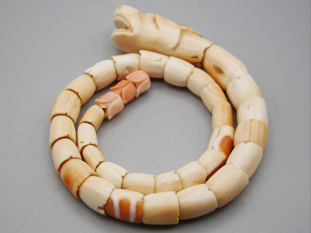 Antique Natural Undyed White Angel Skin Coral Bracelet - Kingdom of Antique Arts