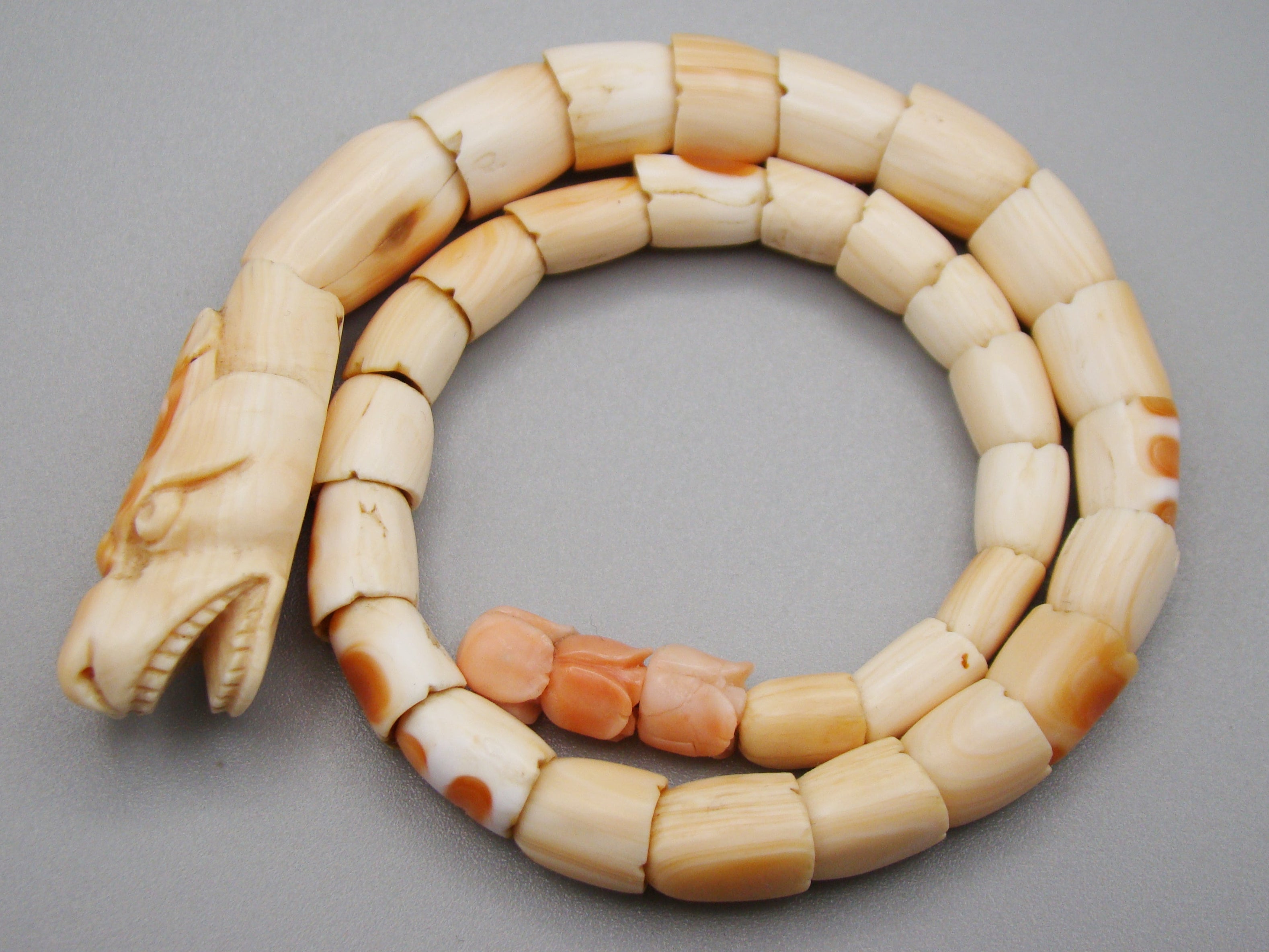 Antique Natural Undyed White Angel Skin Coral Bracelet - Kingdom of Antique Arts