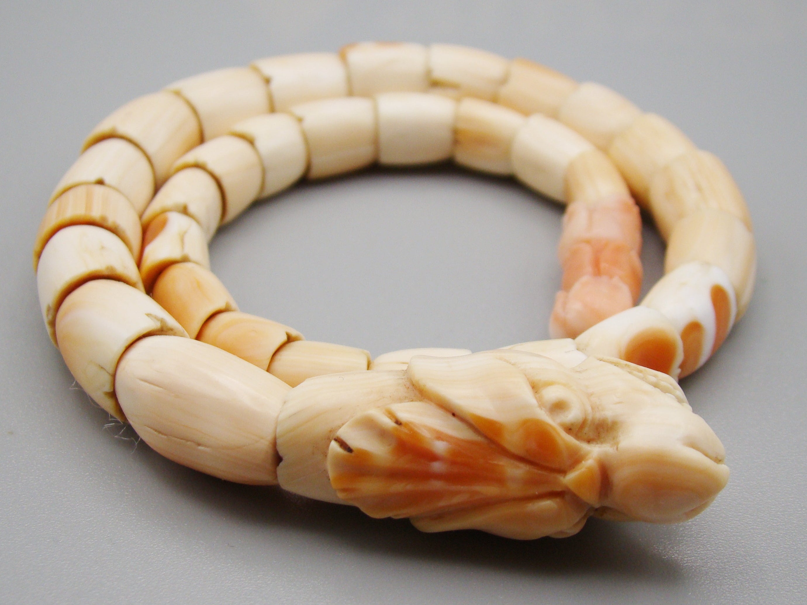 Antique Natural Undyed White Angel Skin Coral Bracelet - Kingdom of Antique Arts