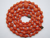 antique coral, natural coral, undyed coral, dark salmon coral, Italian coral, pacific coral, Sardinian Coral, sea coral, Mediterranean necklace, Mediterranean chain, coral necklace, handcarved coral