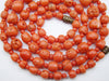 antique coral, natural coral, undyed coral, dark salmon coral, Italian coral, pacific coral, Sardinian Coral, sea coral, Mediterranean necklace, Mediterranean chain, coral necklace, handcarved coral