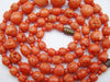antique coral, natural coral, undyed coral, dark salmon coral, Italian coral, pacific coral, Sardinian Coral, sea coral, Mediterranean necklace, Mediterranean chain, coral necklace, handcarved coral