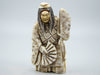 Antique Natural Elephant Ivory Figur - Handcarved - Netsuke Signed - Japan - Kingdom of Antique Arts