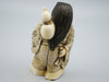 Antique Natural Elephant Ivory Figur - Handcarved - Netsuke Signed - Japan - Kingdom of Antique Arts
