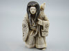 Antique Natural Elephant Ivory Figur - Handcarved - Netsuke Signed - Japan - Kingdom of Antique Arts