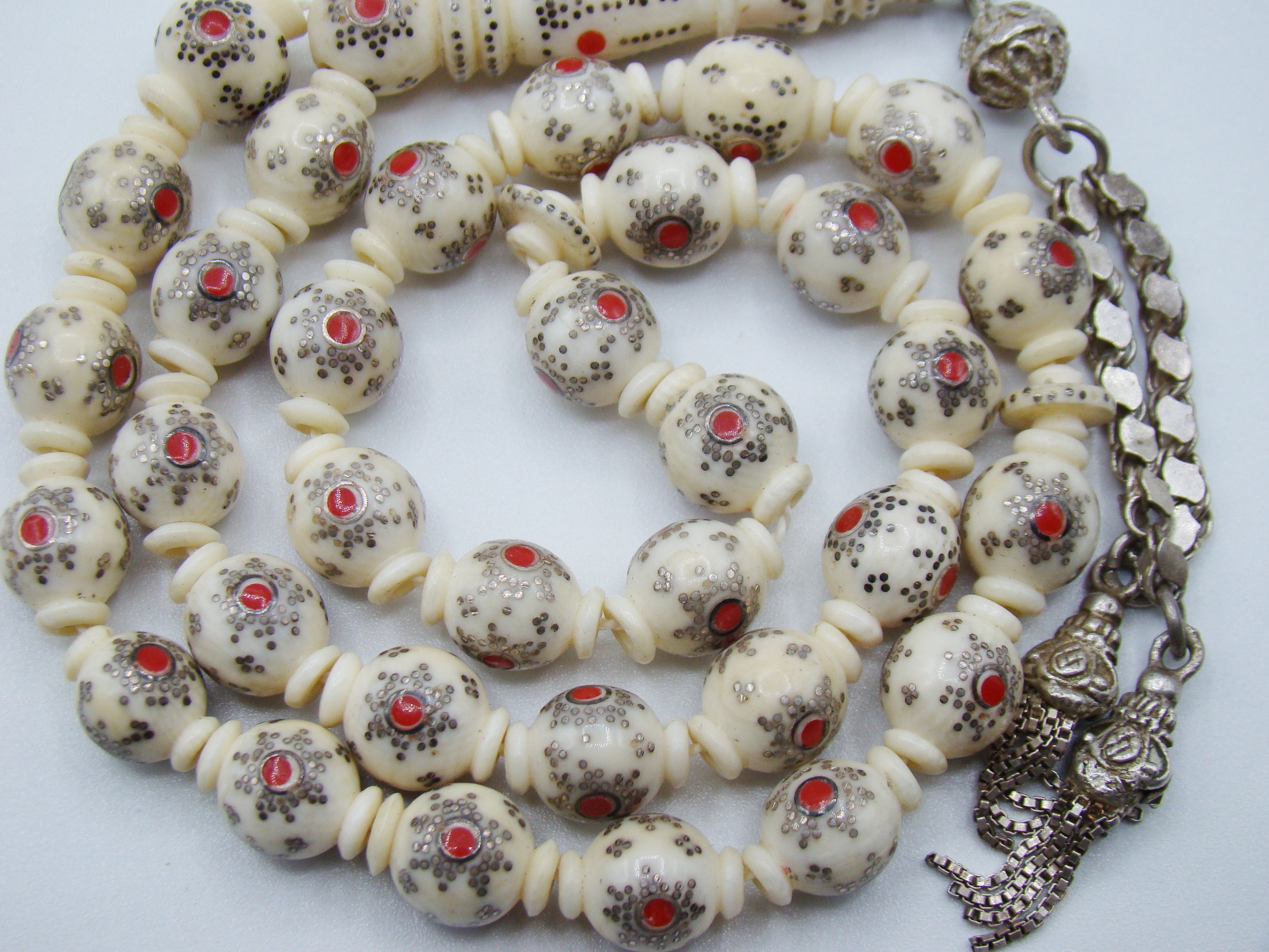 Antique Natural Elephant Ivory Rosary - Kingdom of Antique Arts