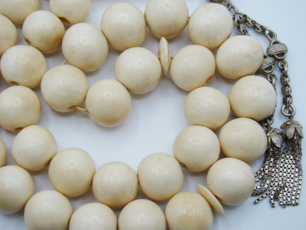 Antique Natural Elephant Ivory Rosary - Kingdom of Antique Arts