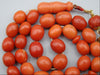 Antique Natural Undyed Mediterranean Dark Orange Coral Rosary - Kingdom of Antique Arts