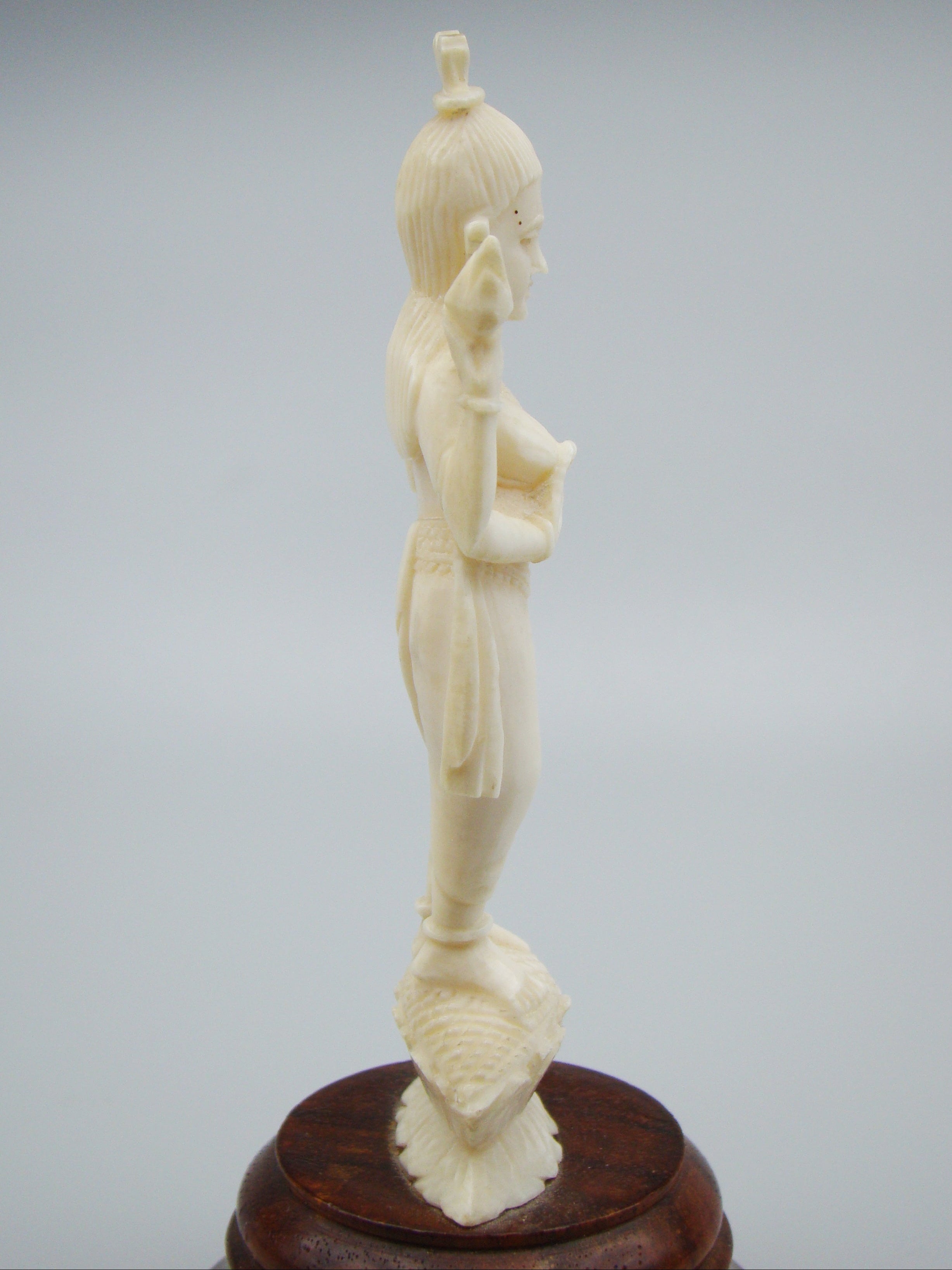 Antique Ivory, Natural Ivory, Ivory Figurine, Mediterranean Ivory, handcarved Ivory, Asien Ivory, Elephant Ivory