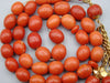 Antique Natural Undyed Mediterranean Dark Orange Coral Rosary - Kingdom of Antique Arts