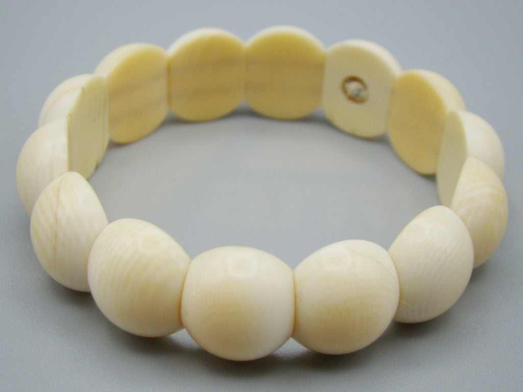 Antique Ivory, Natural Ivory, Ivory Bracelet, Mediterranean Ivory, handcarved Ivory, Asien Ivory, Elephant Ivory