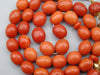 Antique Natural Undyed Mediterranean Dark Orange Coral Rosary - Kingdom of Antique Arts