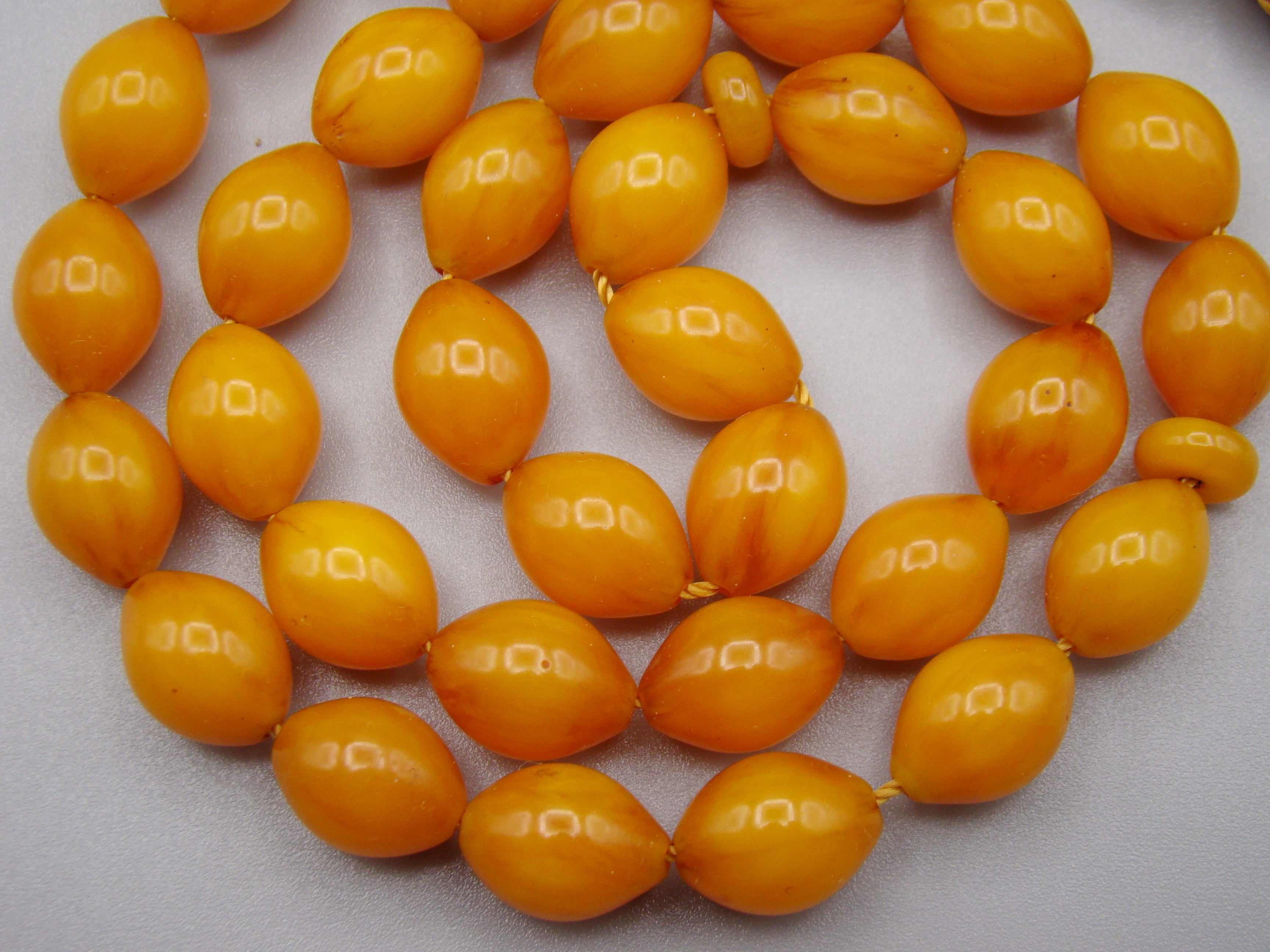 Antique Beautiful Bakelite Amber Rosary beads - Kingdom of Antique Arts