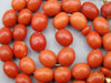 Antique Natural Undyed Mediterranean Dark Orange Coral Rosary - Kingdom of Antique Arts