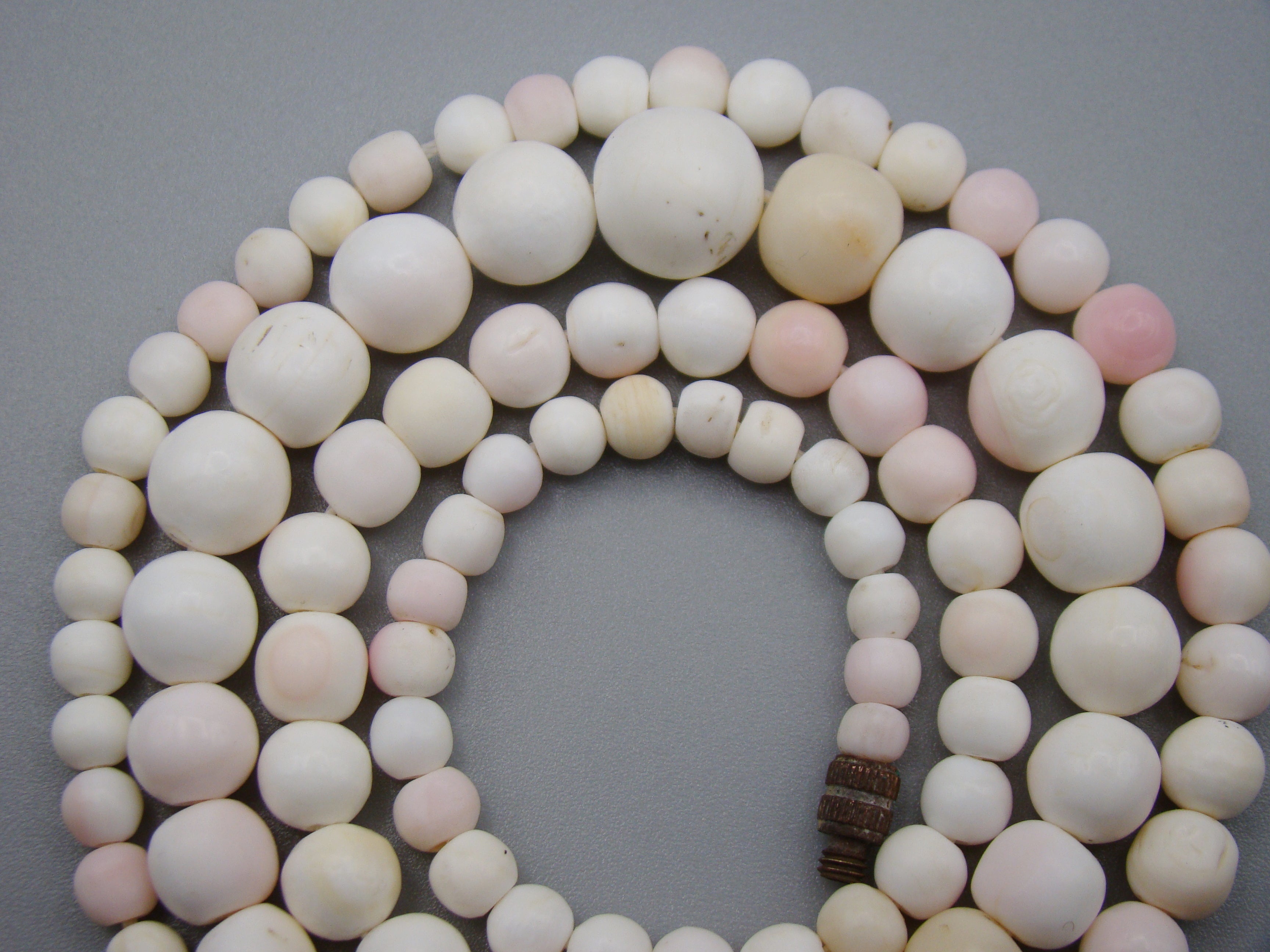 antique coral, natural coral, undyed coral, White angel skin coral, Italian coral, pacific coral, Sardinian Coral, sea coral, Mediterranean coral, Mediterranean Rosary, Mediterranean angel skin Rosary, White coral Rosary, handcarved coral, Sterling silver tassel, مسبحة, Masbaha, Muslim prayer beads حبيت الدورة ,