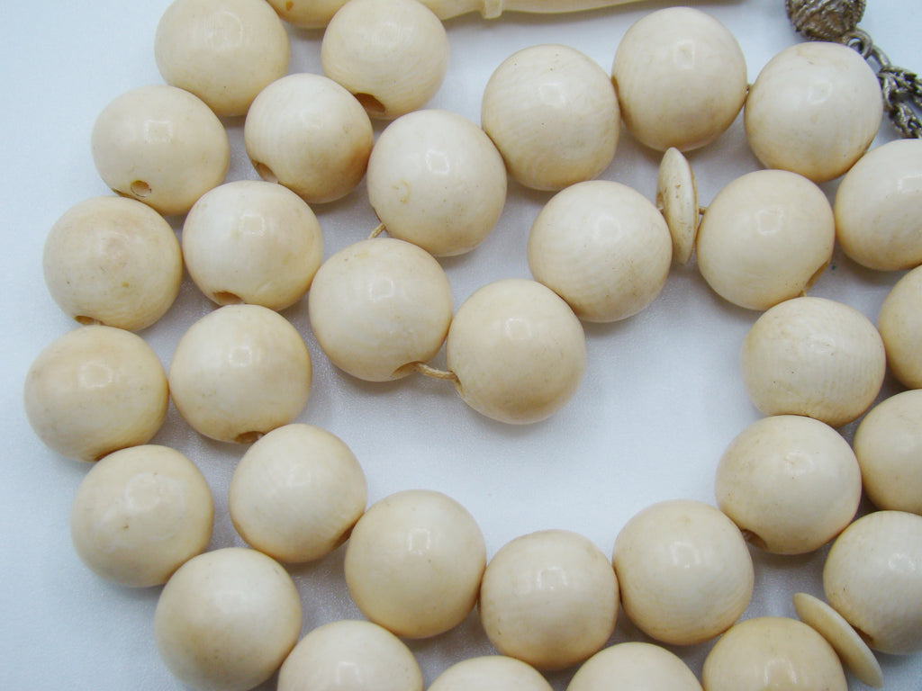 Antique Natural Elephant Ivory Rosary - Kingdom of Antique Arts