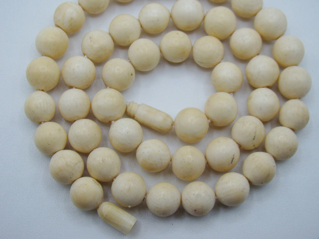 Antique Natural Elephant Ivory Necklace - Kingdom of Antique Arts