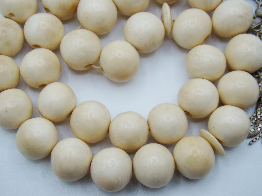 Antique Natural Elephant Ivory Rosary - Kingdom of Antique Arts