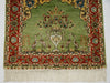 Close-up Detail – Antique Hereke Persian Ozipek Silk Wall Carpet, Hand-Signed, Pure Silk on Silk | Kingdom of Antique Arts
