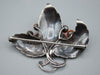 Antique Natural Undyed Mediterranean Silver 900 Red Coral Brooch - Kingdom of Antique Arts