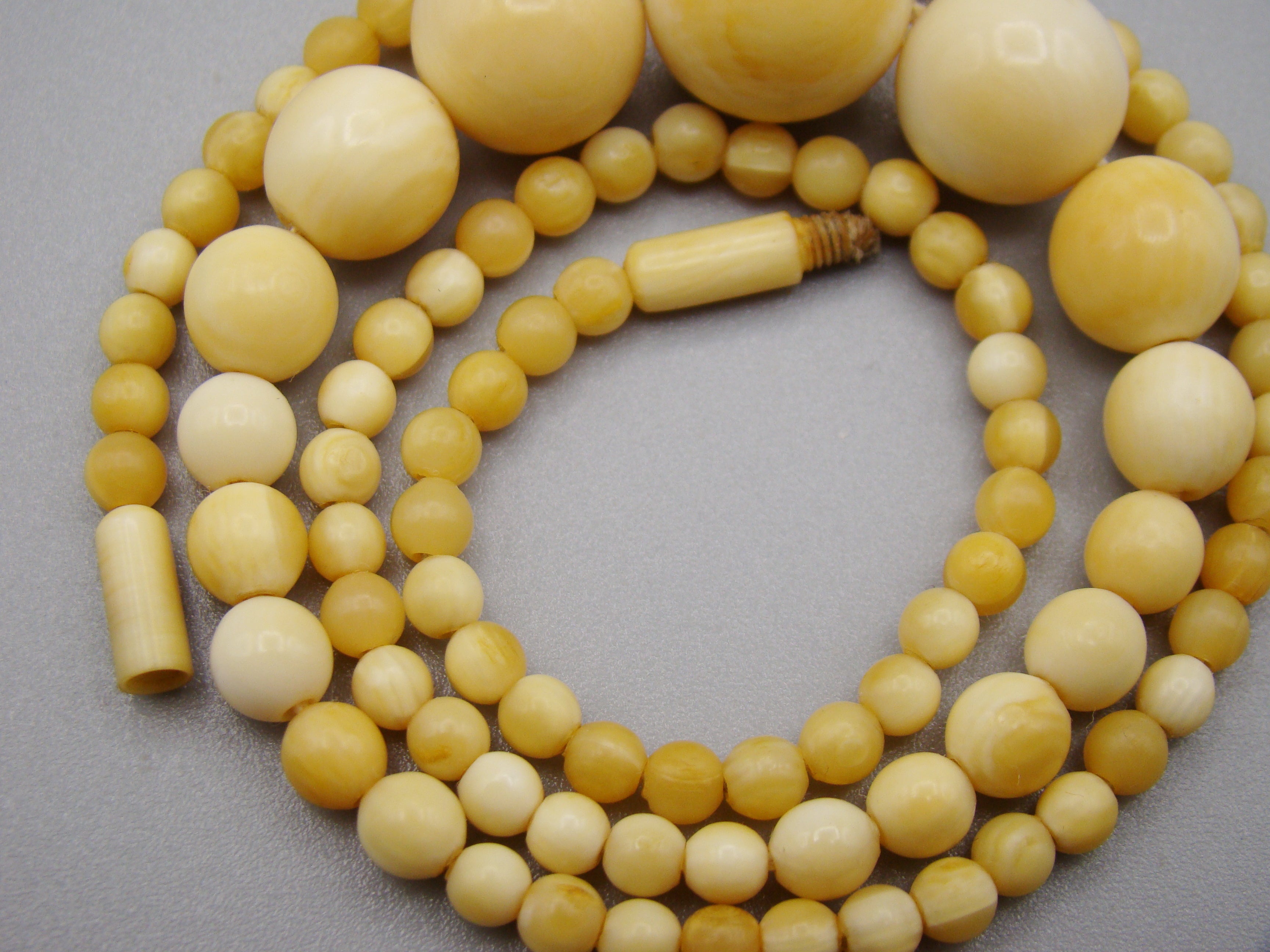 Antique Natural Elephant Ivory Necklace - Kingdom of Antique Arts