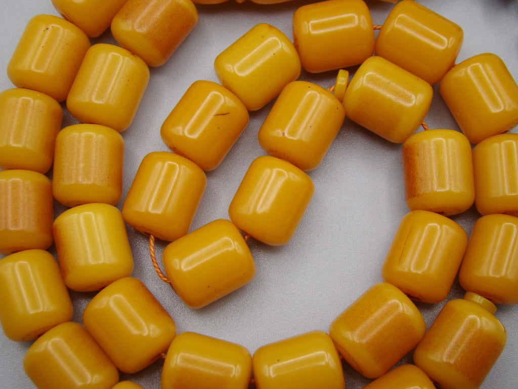 Antique Beautiful Bakelite Amber Rosary beads - Kingdom of Antique Arts
