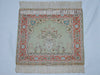 Hand Signature Detail – Antique Hereke Persian Ozipek Silk Wall Carpet, Collector Piece | Kingdom of Antique Arts